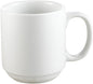CAC China PRM-10-P 10-Ounce Porcelain Round Stacking Mug, 3-1/4-Inch, Super by CACChina