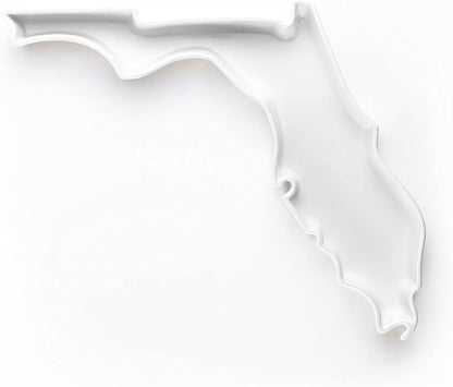 Florida Shaped Baking Dish Serving Platter or Decorative Tray Charming Porcelain Bakeware Oven Microwave and Dishwasher Safe