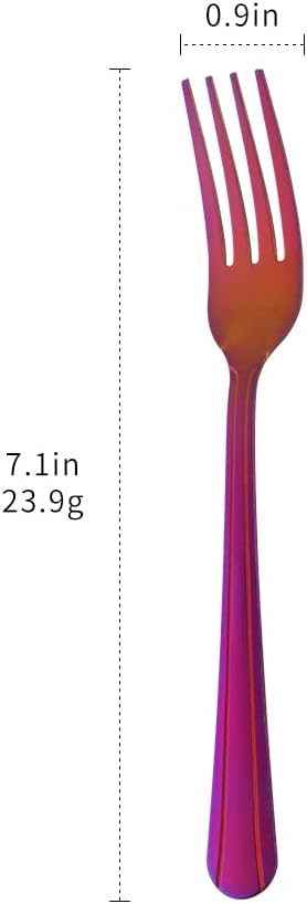 12 Pieces Dinner Fork, Stainless Steel Silverware Forks, 7.1 Inches Metal Fork - Image 7