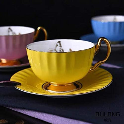 Bone China Cup and Saucer Set- Butterfly and Elegance - Image 2