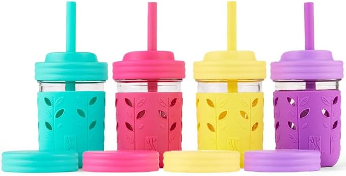 Elk and Friends Kids + Toddler Glass Cups | The Original 8oz Glass Mason Jar by ElkandFriends