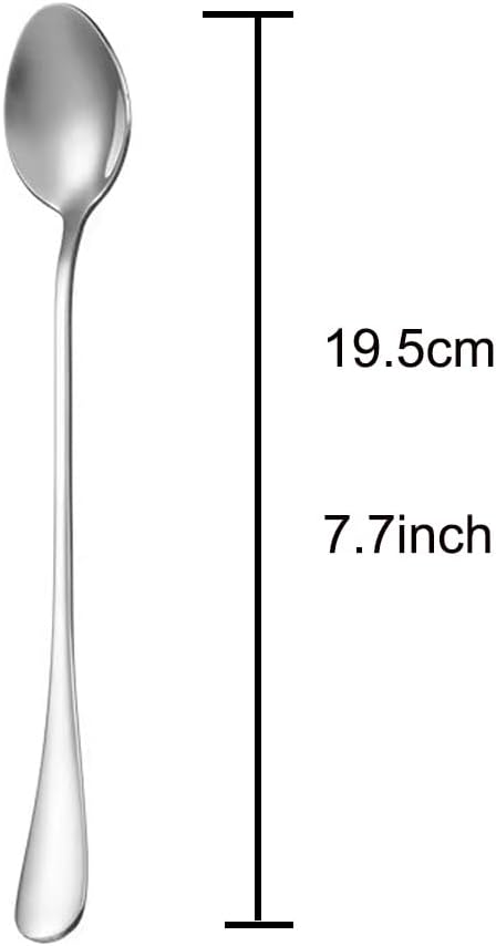 Demitasse Espresso Spoons, Coffee Spoon, 7.7Inches Stainless Steel Spoons - Image 2