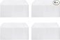 HolidayIdeas Fitted White Table Clothes - 72 x 30 Inch - 4 Pack Rectangle Table Covers for 6 Foot Tables, Polyester Fabric Tablecloths for Parties, Holiday Dinner, Wedding, Trade Show