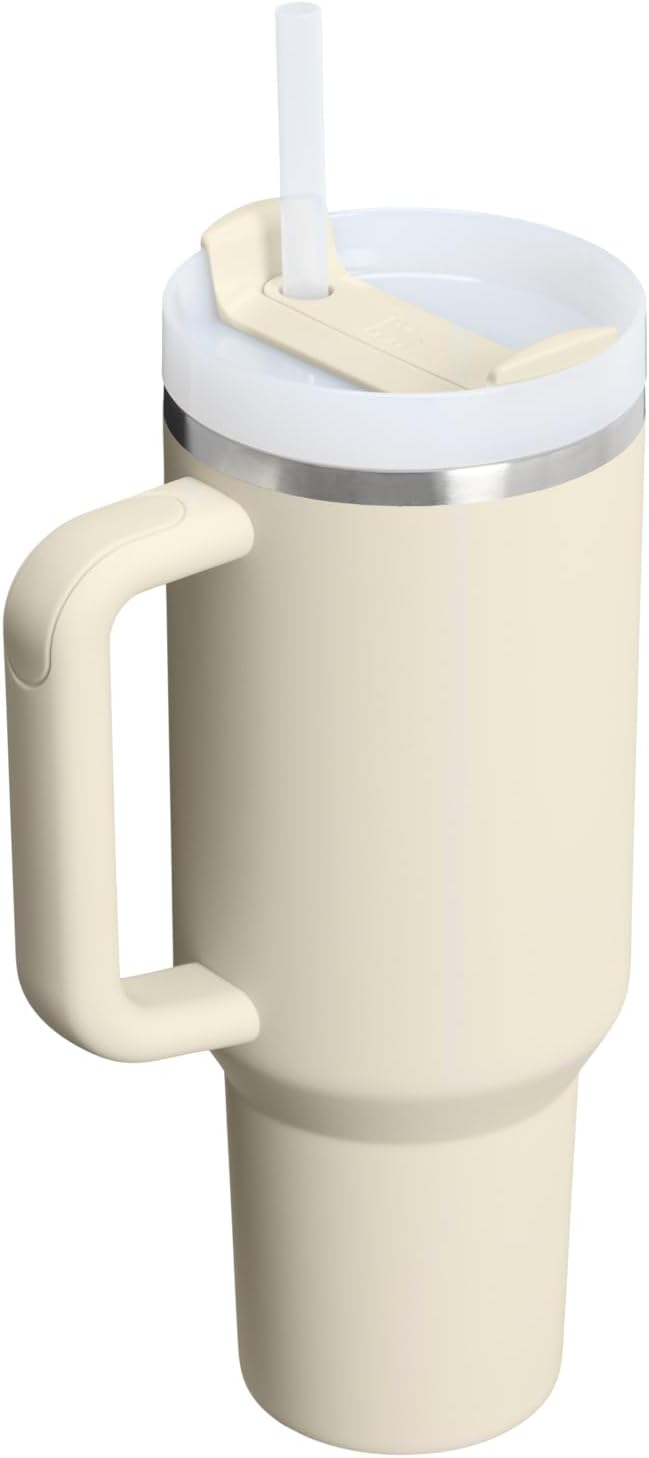 STANLEY Quencher H2.0 Flow State Tumbler, 40 oz, Toasted Almond | Handle and - Image 3