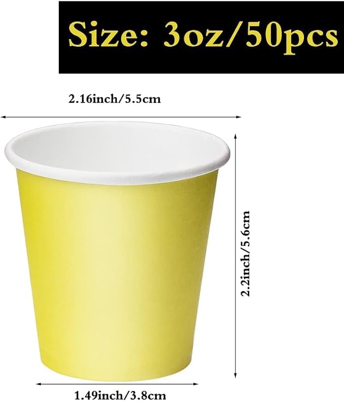 3 oz 50 Pack Disposable Paper Cups, Mouthwash Cups Bathroom Cup | Bathroom Cups - Image 2