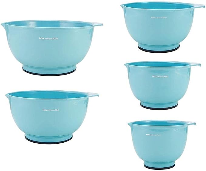KitchenAid KE178OSAQA Classic Mixing Bowls, Aqua Sky 2 - Image 8