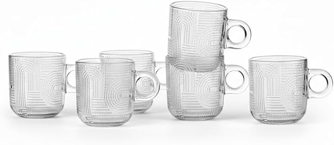 Vintage Ribbed Espresso Cups - Image 9