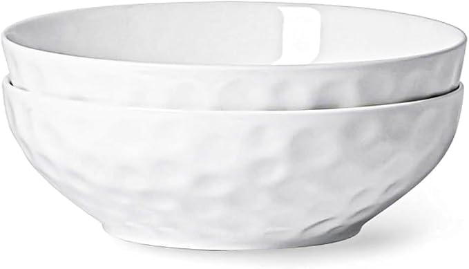 HOMBENE Large Pasta Bowls Set of 2, 10 Inch Pasta Serving Bowl Dinner Bowls by HOMBENE