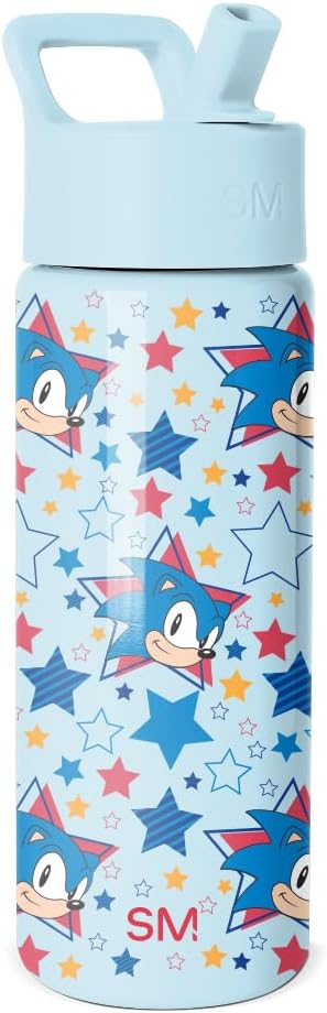 Simple Modern Sonic the Hedgehog Kids Water Bottle & Toddler Cup | 18oz | by Unknown
