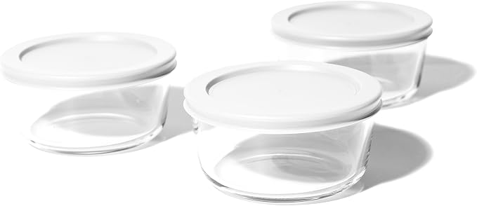 6-Piece Glass Food Storage Containers Set | 2-Cup, Leakproof | Microwave - Image 5