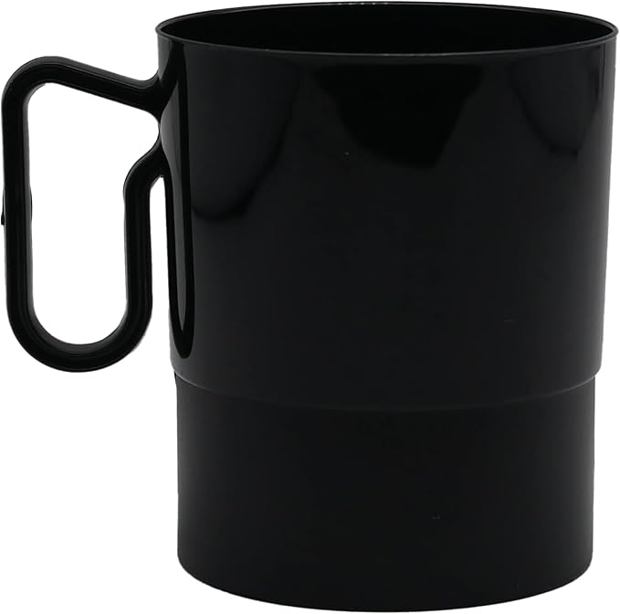 Party Essentials 8-Ounce Hard Plastic Coffee Cup/Tea Mug by PartyEssentials
