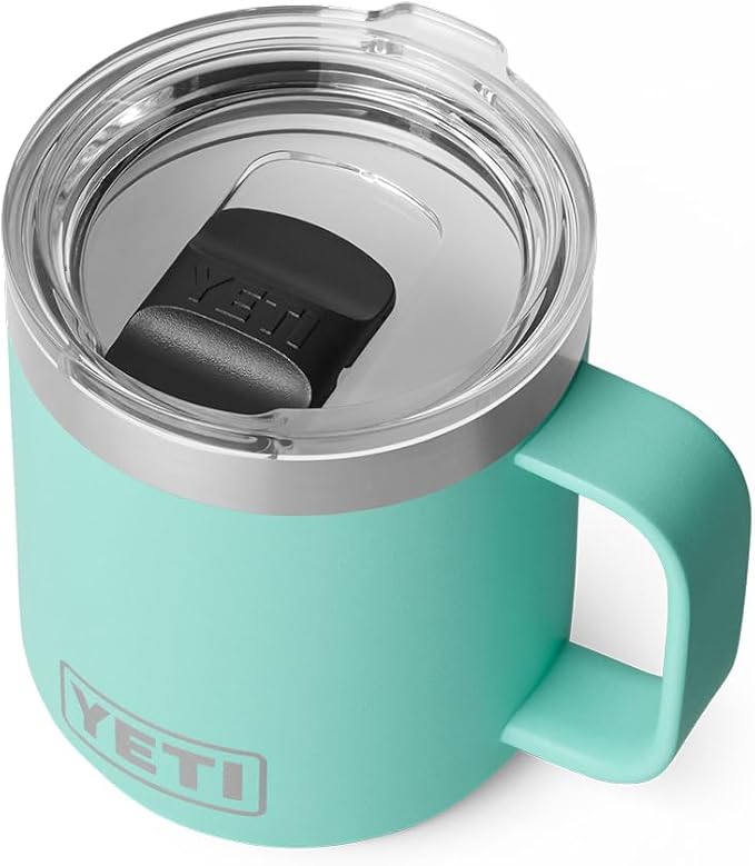 YETI Rambler 10 oz Ceramic Lined Stackable Mug, Vacuum Insulated, Stainless by YETI