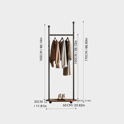 Cactus shaped Freestanding Metal Coat Rack Stand Modern Organizer for Scarf Jacket Hat Bags Ideal for Home Entryway Bedroom Corner Stable and Moveable (Black)