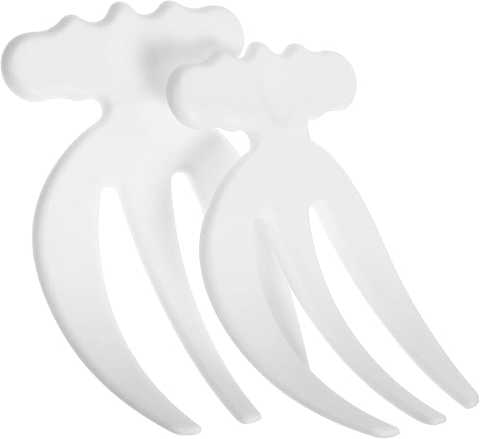 VOSAREA Salad Tongs 2pcs Salad Hands Plastic Salad Serving Hands Salad Tongs by Vosarea
