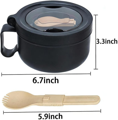 Ramen Bowl, Ramen Cooker, Microwave Ramen Bowl, Microwave Safe Soup Bowl - Image 2