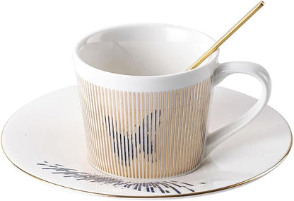 Mirror Cups and Saucers for Women Wedding Party Afternoon Tea by Baroflone