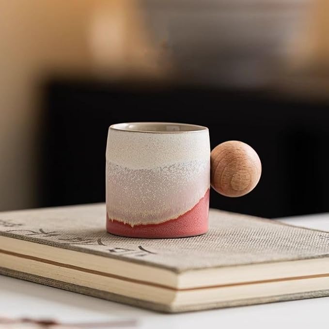 2.4oz Ceramic Espresso Cups Set of 4, Small Coffee Cups - Image 7