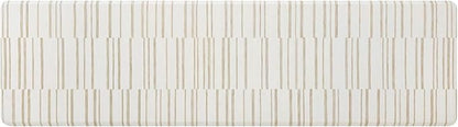 House of Noa Nama Standing Mat – Anti-Fatigue Cushioned Kitchen Mats for Floor | Ergonomic Bounce-Back Foam Kitchen Mats | Anti-Fatigue Mats for Kitchen & Standing | Nara Stripe Natural | 30" x 108"