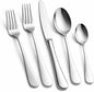Silverware Set for 12, Stainless Steel Flatware Cutlery Set, Mirror Polished | by Nice+Kitchen