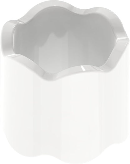 Scalloped Acrylic Napkin Rings Set of 4 – Elegant Decorative Napkin Holders - Image 7
