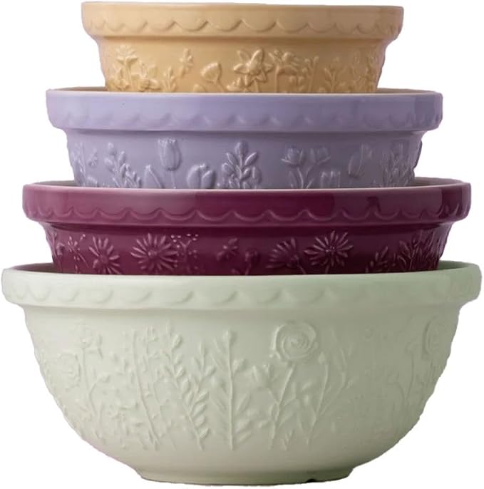 Mason Cash In The Meadow 4-Piece Mixing Bowl Set by MasonCash