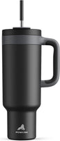 POWCAN 50 oz Tumbler with Handle, 2-in-1 Straw and Sip Lid, Dishwasher Safe by POWCAN