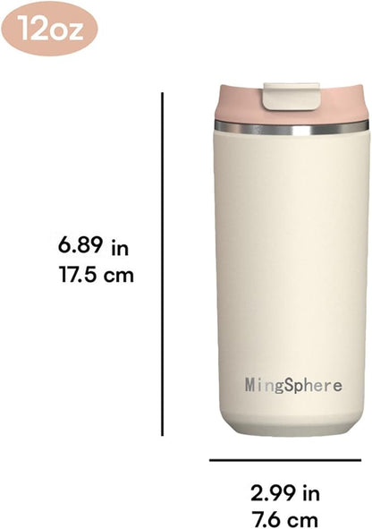12oz Insulated Stainless Steel Coffee Cup - Image 2