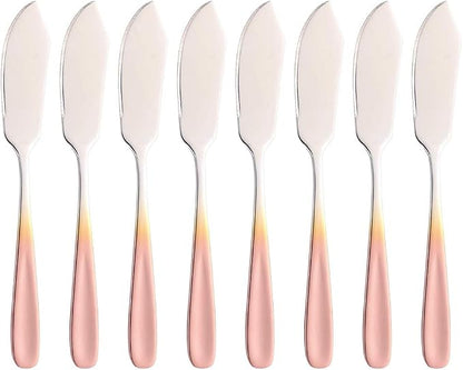 Buyer Star Cheese Butter Knife, Stainless Steel 18/10 6" Mini Desert Knives by BuyerStar