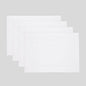Solino Home Linen White Placemats Set of 4 - 100% Pure Linen Placemats 14 x 19 Inch for Winter, Valentines, Spring, Easter - Fete