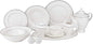 Euro Porcelain 57-pc Banquet Dinnerware Set, Luxury Bone China Tableware, Service for 8
