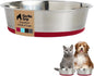 GORILLA GRIP Dog Bowl, Holds 4 Cups, Food Grade 304 Stainless Steel Food and by Unknown