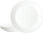Gibson Home Ultra Round 6 Pieces 10 Inch Opal Glass Crack and Chip Resistant Dishes, Lightweight Round Dinnerware Set Plates, Microwave & Dishwasher Safe