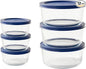 12-Piece Glass Food Storage Containers Set | 2-Cup & 4-Cup, Leakproof | by DuraLiving