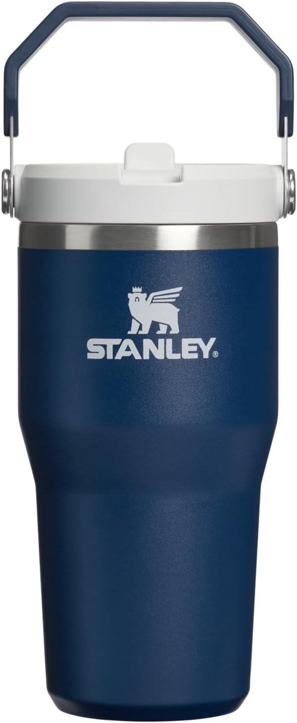 STANLEY IceFlow 2.0 Flip Straw Tumbler, 20 oz, Dark Navy | Easy Carry Handle | by Unknown
