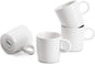 Sweese 3.5oz Porcelain Espresso Cups Set of 4, Mini Coffee Mugs Demitasse Cups by Sweese