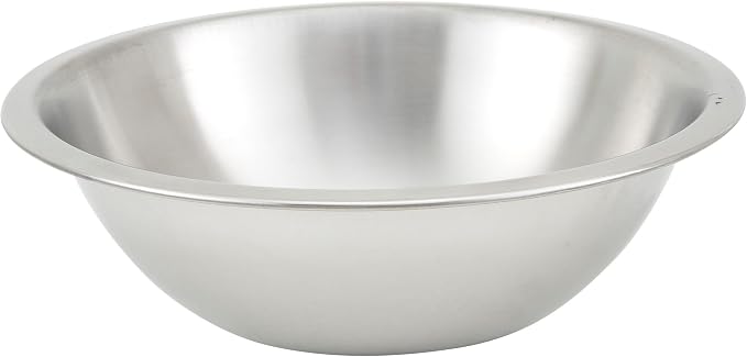 Winco 1 1/2 qt Heavy-Duty Stainless Steel Mixing Bowl, 1.5 qt, Shallow | by Fonteme