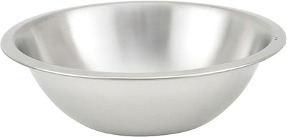 Winco 1 1/2 qt Heavy-Duty Stainless Steel Mixing Bowl, 1.5 qt, Shallow | by Fonteme