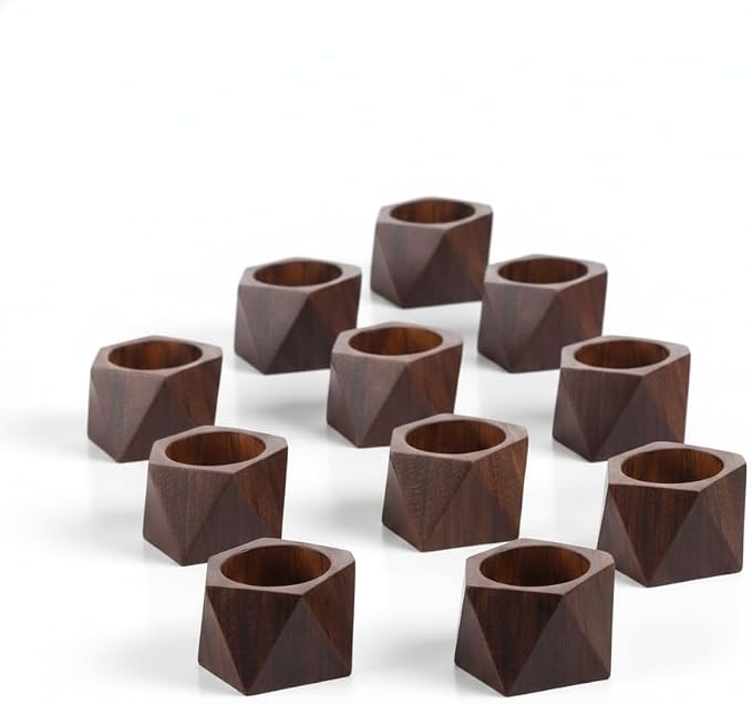 Classic Handmade Napkin Rings Set, Dining Table Holders by Shafa+impex
