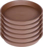 6 Pack Plant Saucer 4 5 inch, Heavy Sturdy Plant Drainage Tray by Bleuhome