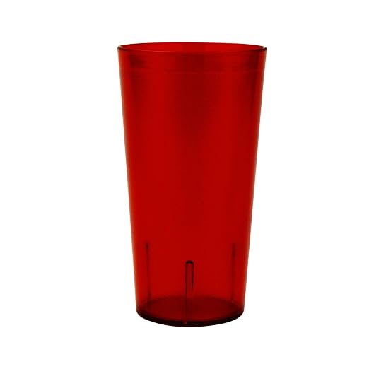 G.E.T. 6632-1-R Heavy-Duty Plastic Restaurant Tumblers, 32 Ounce, Shatterproof - Image 2