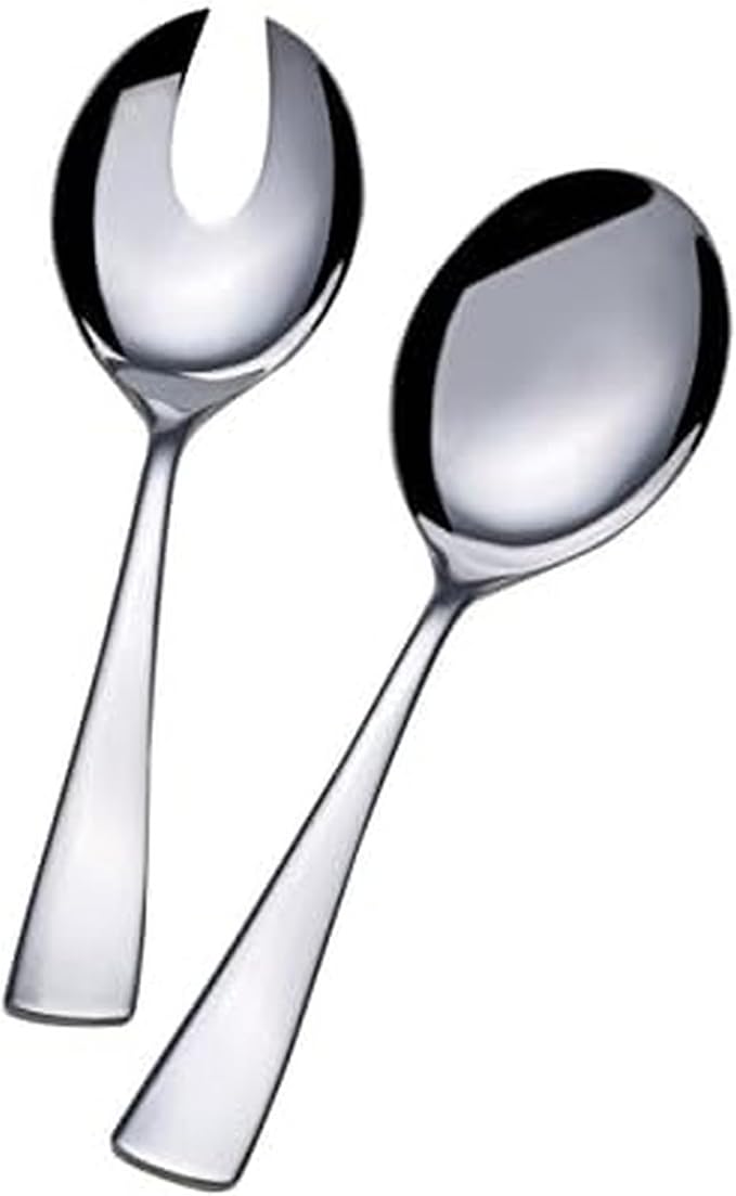 Mikasa 5147646 Serena 2-Piece Stainless Steel Salad Serving Set by Mikasa