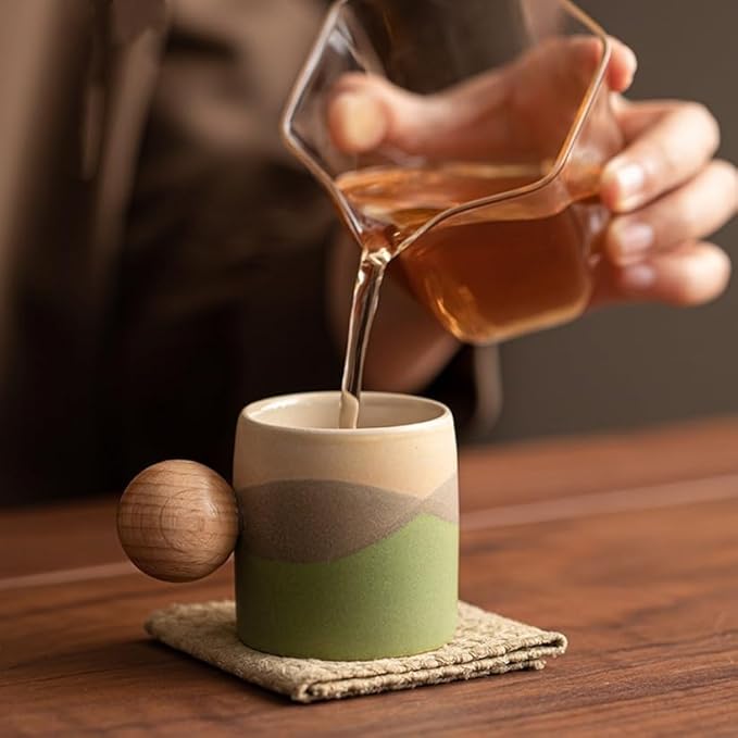 2.4oz Ceramic Espresso Cups Set of 4, Small Coffee Cups - Image 6
