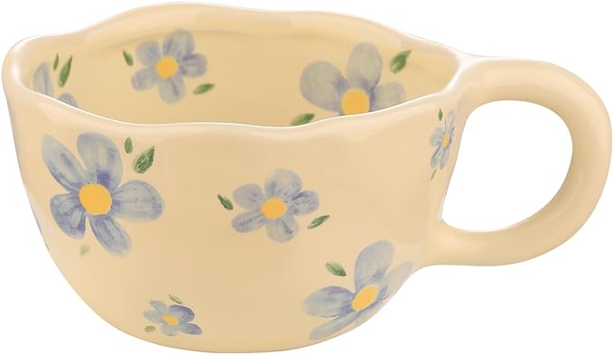VanEnjoy Ceramic Cup, Cute Coffee Mug, Strawberry Mug, Aesthetic Coffee Mug by VanEnjoy
