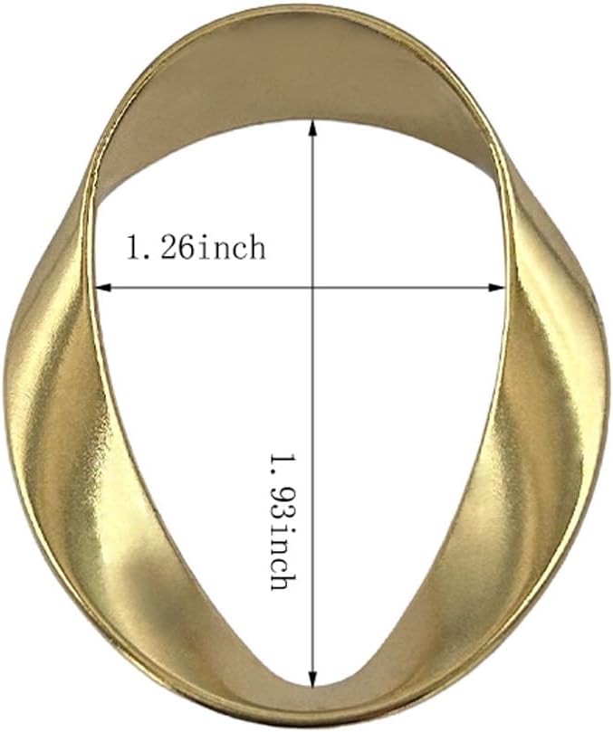 Gold Napkin Rings -12 PCS, Matte Metal Napkin Rings - Image 4