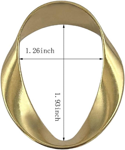 Gold Napkin Rings -12 PCS, Matte Metal Napkin Rings - Image 4