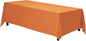 Gee Di Moda Rectangle Tablecloth - 70 x 120 Inch Orange Table Cloth for 6 or 8 Foot Rectangle Tables - Heavy Duty Washable Fabric - for Holiday Party, Dinner, Weddings, Baby Shower & Events