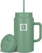 IRON °FLASK Co-Pilot Insulated Mug w/Straw & Flip Cap Lids by IronFlask