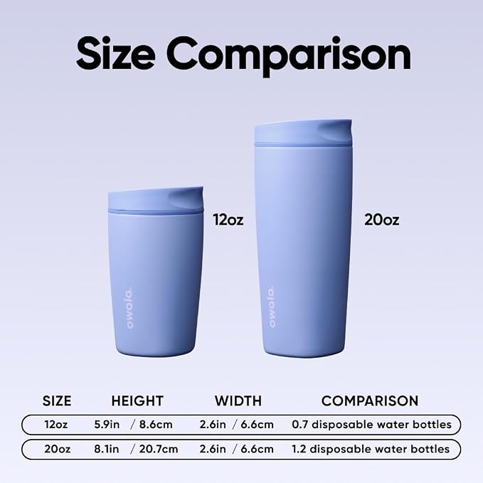Owala SmoothSip Slider Insulated Stainless Steel Coffee Tumbler, Reusable Iced - Image 5
