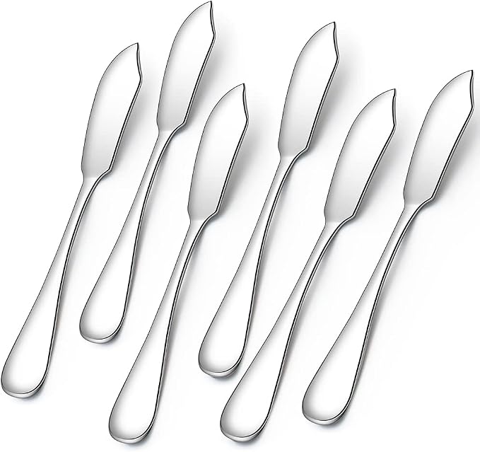 AOOSY Butter Knife, Cute Mini 5.91In Stainless Steel Cheese Knife, Packs of 6 | by AOOSY