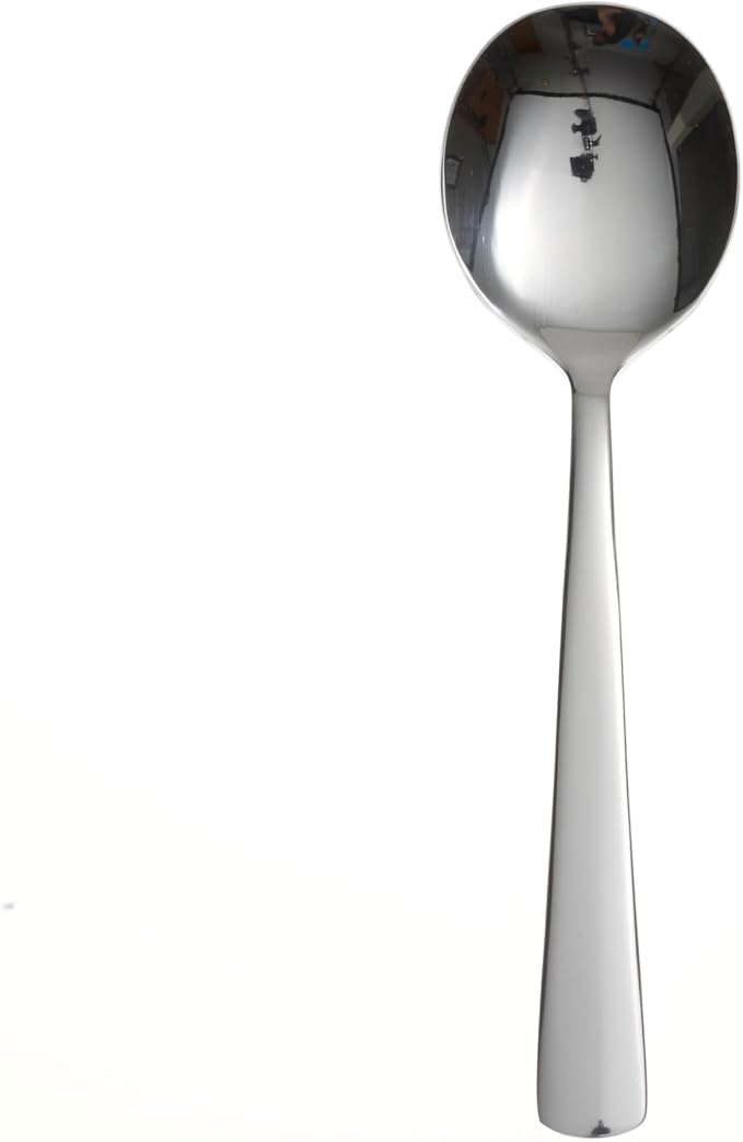 Oneida Silverware Set, Aptitude Everyday Flatware Soup Spoons Set, Service - Image 2
